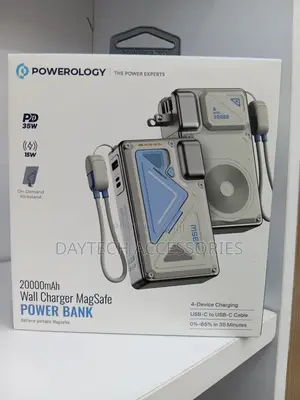 This Is a Powerology 20000mah Wall Charger Magsafe Power Bank
