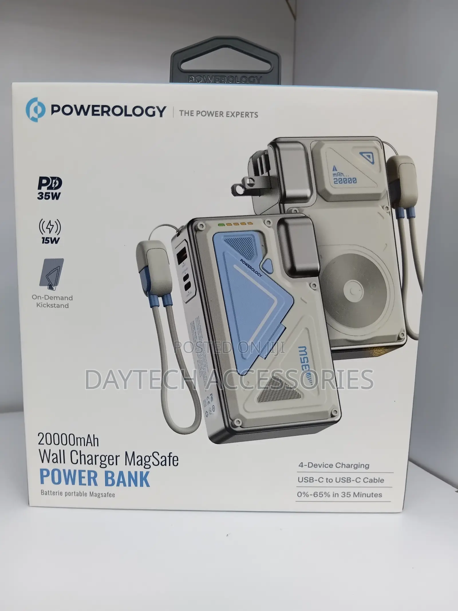 This Is a Powerology 20000mah Wall Charger Magsafe Power Bank