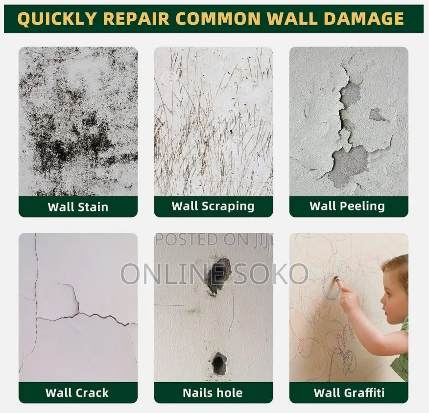 Wall Repair Paste Kit 100g–Quick Dry Drywall Crack Filler With Scraper