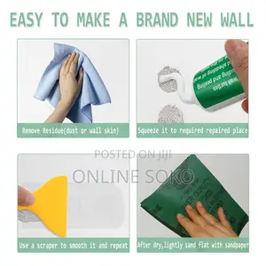 Wall Repair Paste Kit 100g–Quick Dry Drywall Crack Filler With Scraper