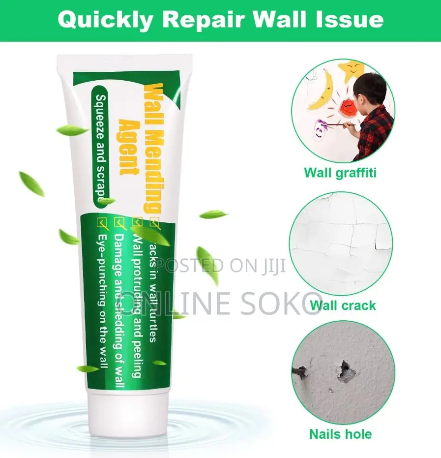 Wall Repair Paste Kit 100g–Quick Dry Drywall Crack Filler With Scraper