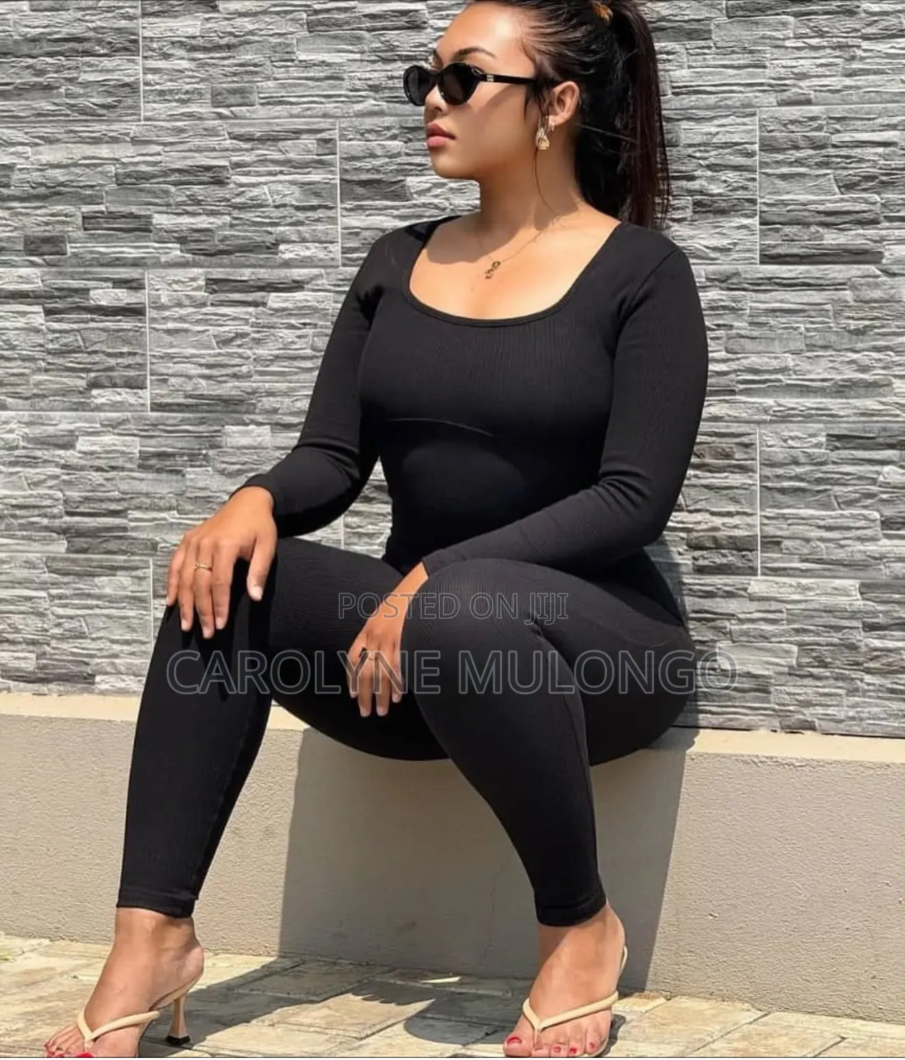 Women's Long Sleeve Bodycon Jumpsuit