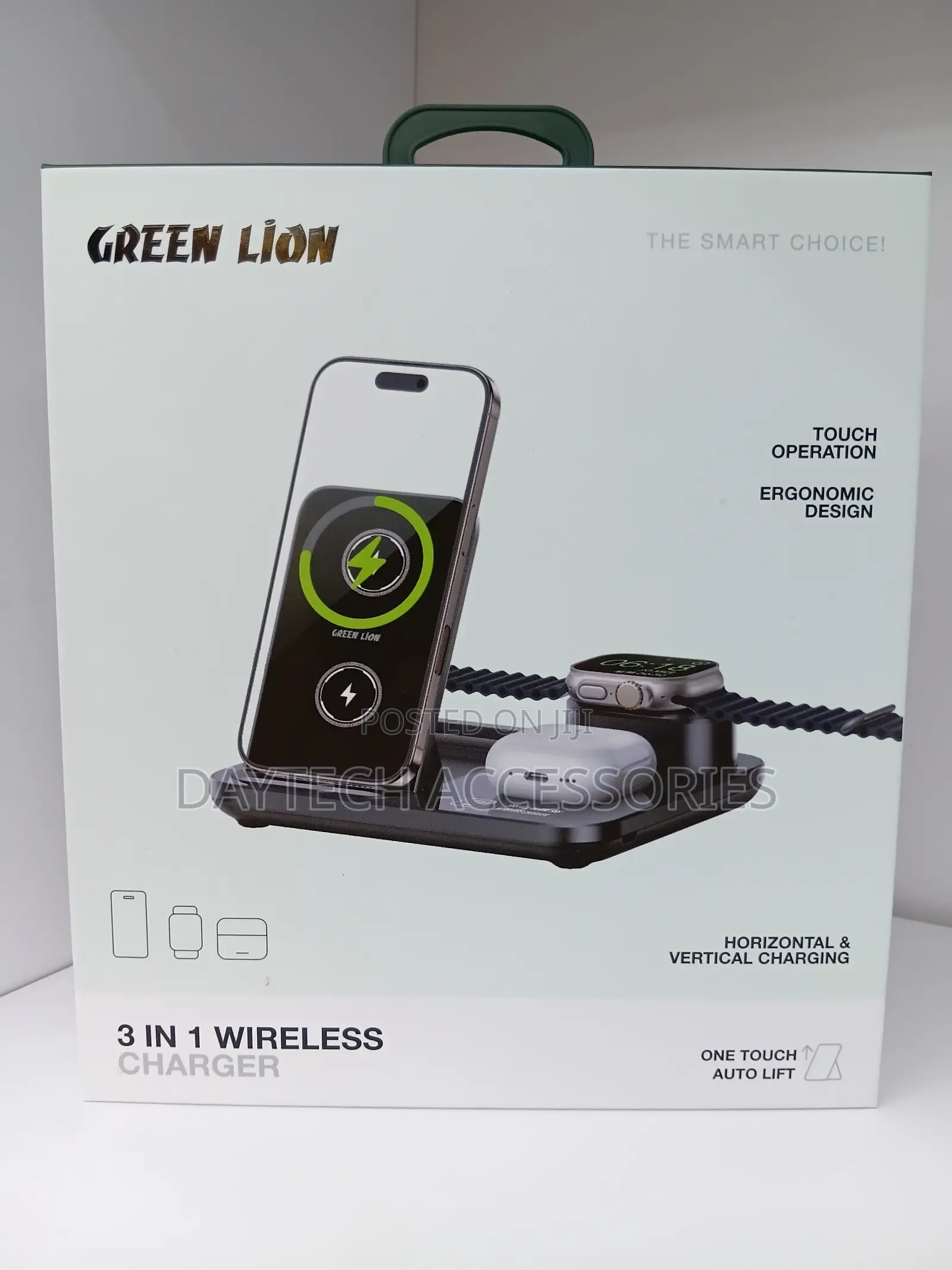 Green Lion 3 In1 Multifunctional Wireless Charger