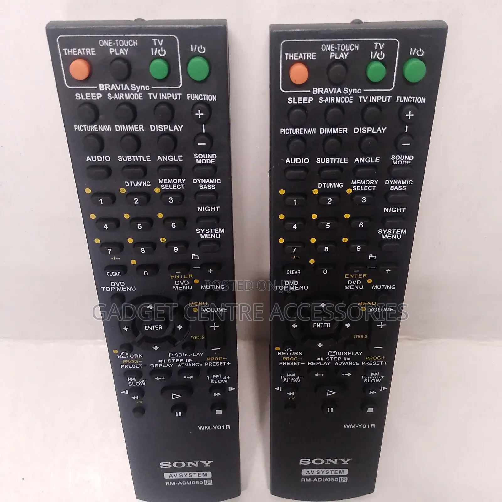 Sony Hometheatre Remotes