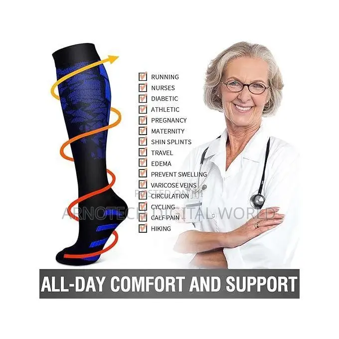 Compression Sports-medical Socks For Running, Gym, Travel, Recovery