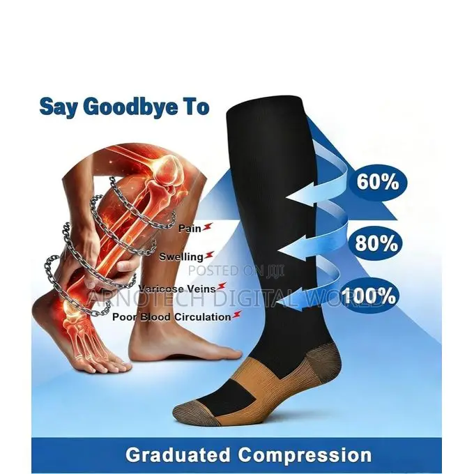 Compression Sports-medical Socks For Running, Gym, Travel, Recovery