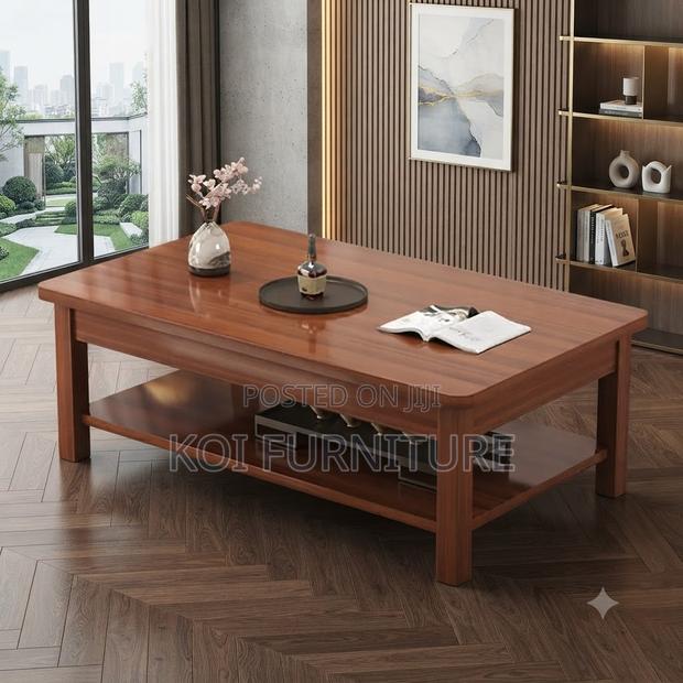 Coffee Table; Mahogany Room Decor Coffee Table - thumbnail 2