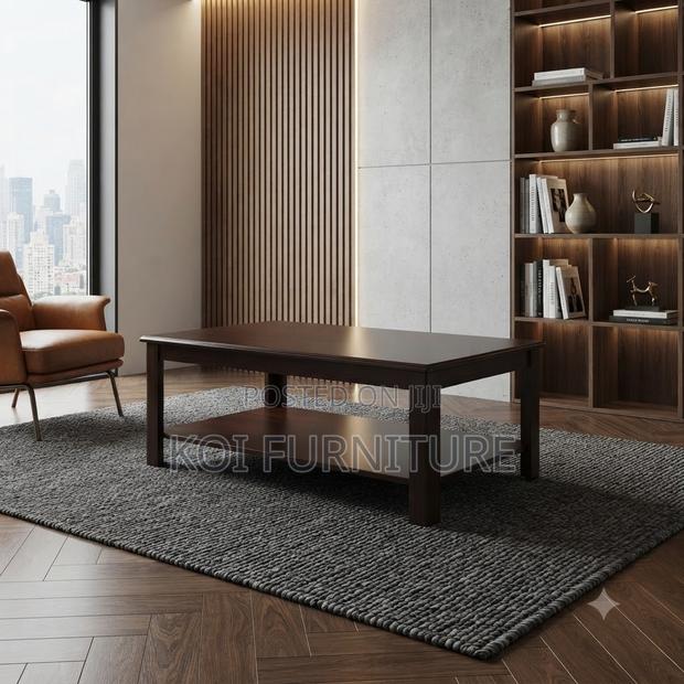 Coffee Table; Mahogany Room Decor Coffee Table - thumbnail 4
