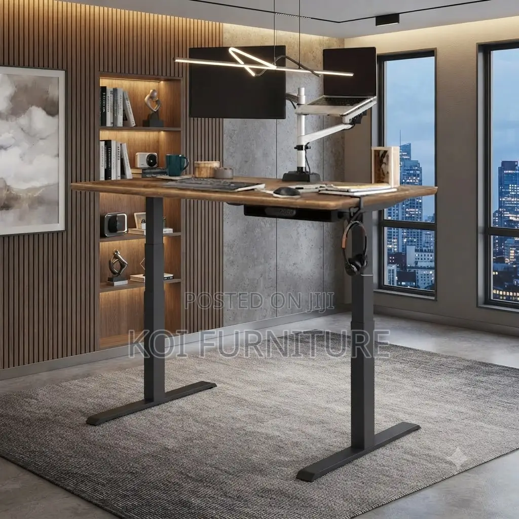 Office Desk; 1.2 Meter Electric Space Look Adjustable Desk