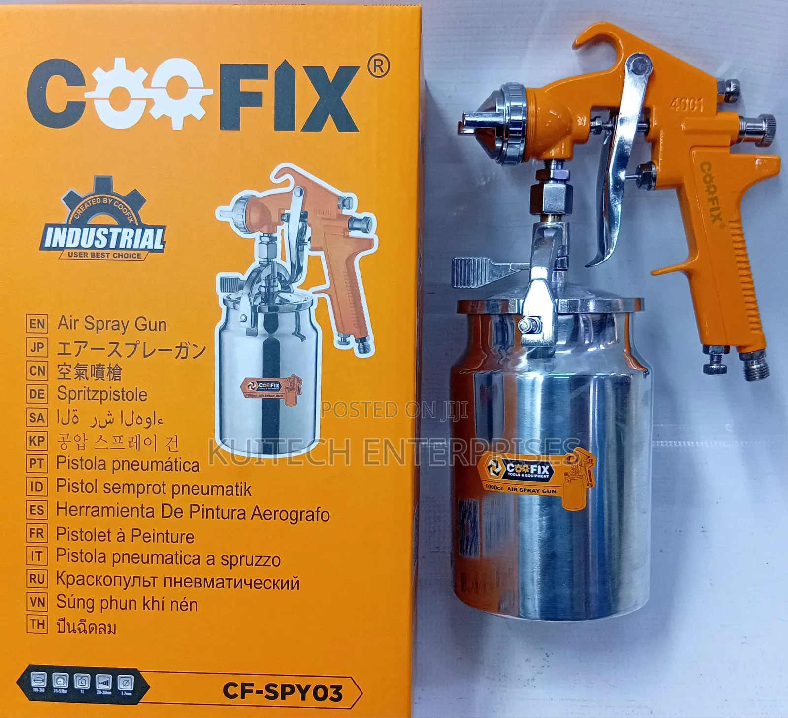 Air Spray Gun/ Coofix Industrial Air Spray Gun Metallic