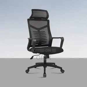Office Chair; Adjustable High Back Office Chair With Headrest