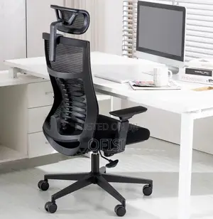 Office Chair; Adjustable High Back Office Chair With Headrest