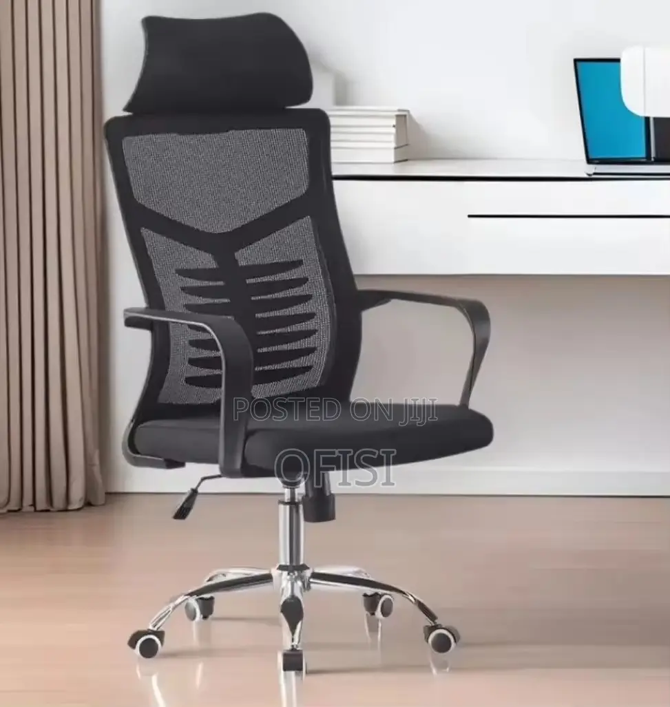 Office Chair; Adjustable High Back Office Chair With Headrest