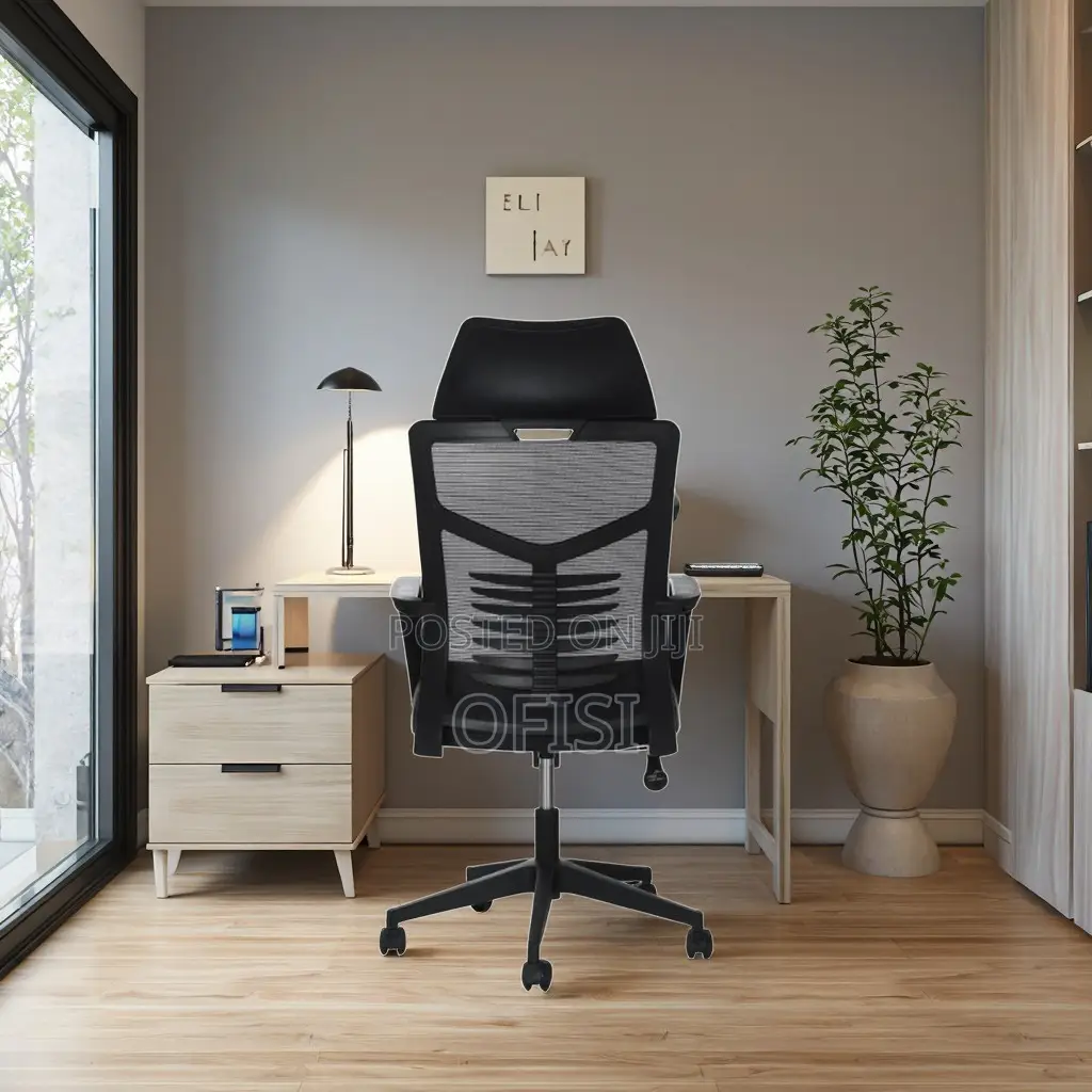 Office Chair; Adjustable High Back Office Chair With Headrest