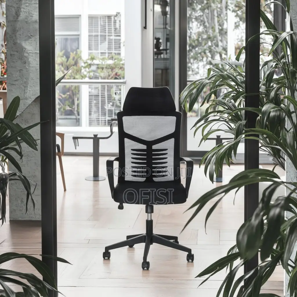 Office Chair; Adjustable High Back Office Chair With Headrest