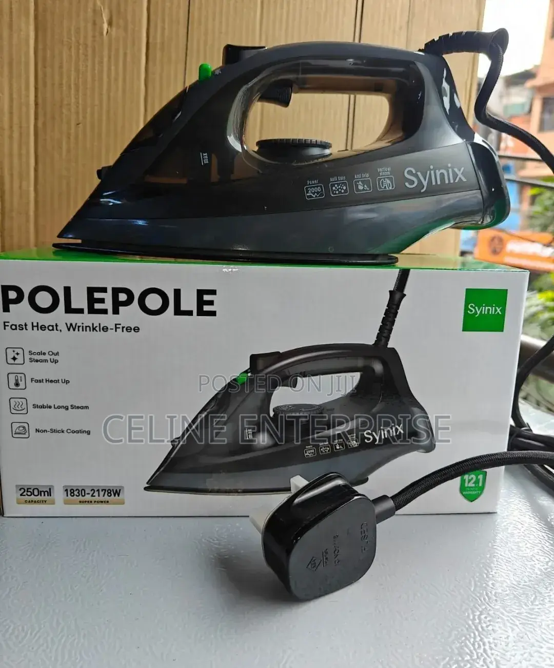 Syinix Steam Iron Box(Polepole)