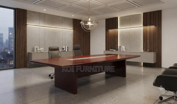 Boardroom Table; 2.4 Meters Team Meeting Confrence Boardroom Table - thumbnail 2