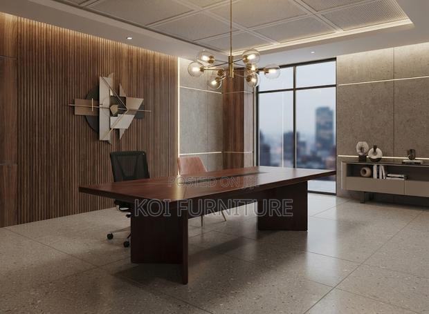 Boardroom Table; 2.4 Meters Team Meeting Confrence Boardroom Table - thumbnail 4