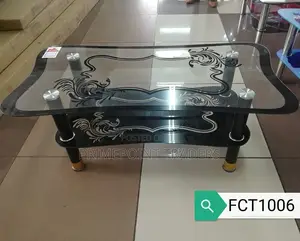 Premium Executive Glass Coffee Table Fct1006 for Home Office
