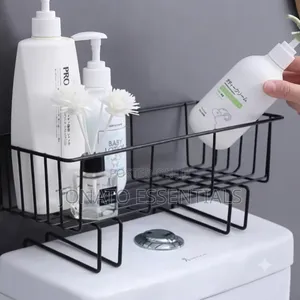 Bathroom Toilet Shelf Organizer - Space Saving Metal Rack