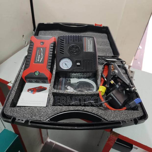 12v High Power Car Compressor and Jump Starter Kit Available - thumbnail 2