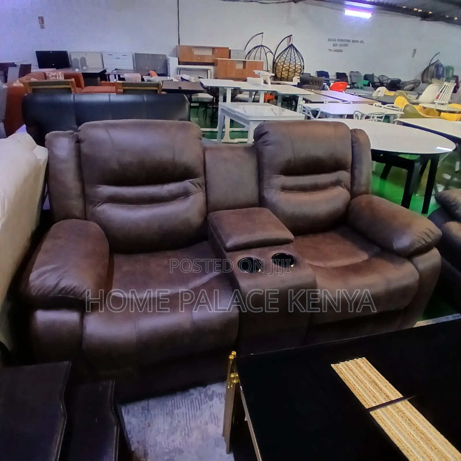 Home Sofa: Recliner Loveseat With Wedge Storage