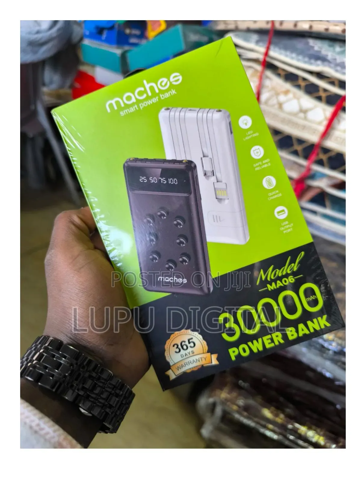 *30000mah Powerbank*
Led Lighting.
Safe and Reliable.