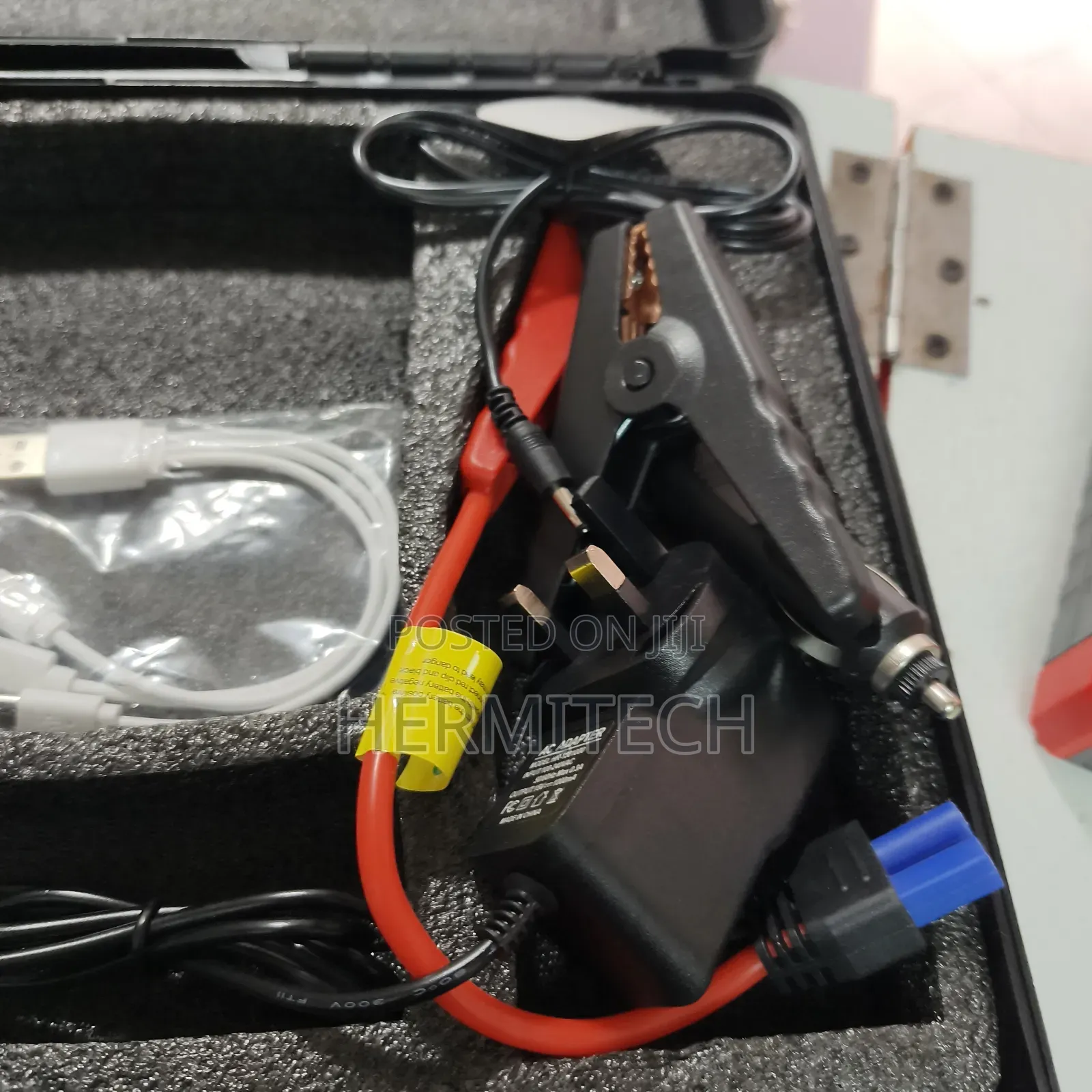 99800 Mah Car Jump Starter Kit With Jumpers Compressor Full Set