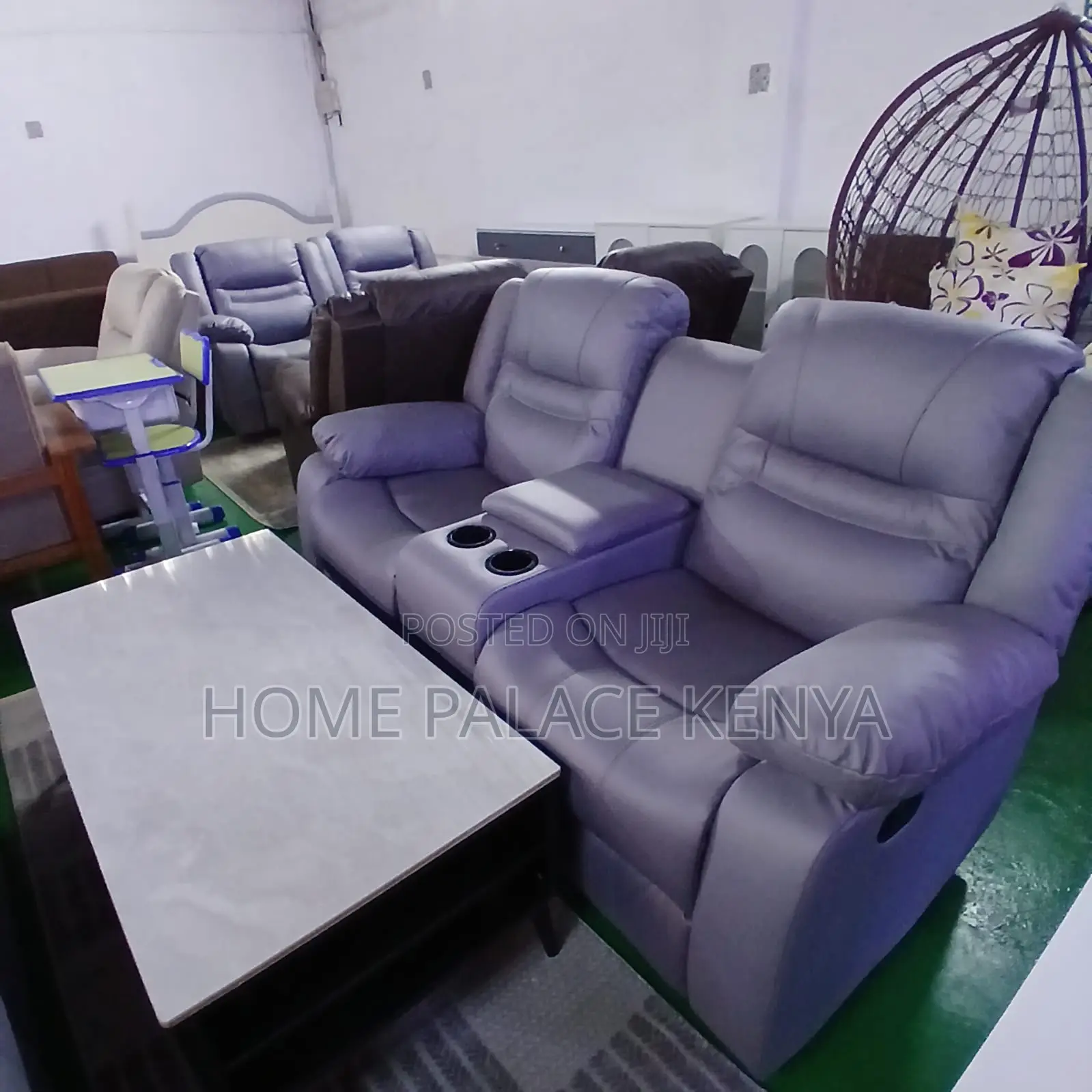 Home Sofa: Recliner Loveseat With Wedge Storage