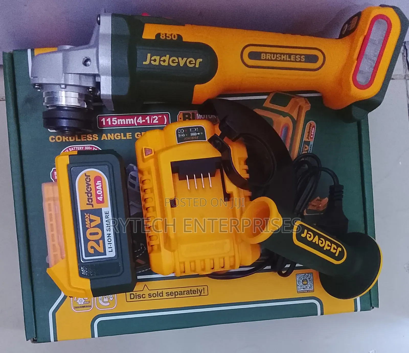 Jadever Cordless Angle Grinder