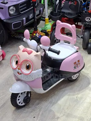 Kids Motorbike Ride on 3 Wheel With Seat Back Support