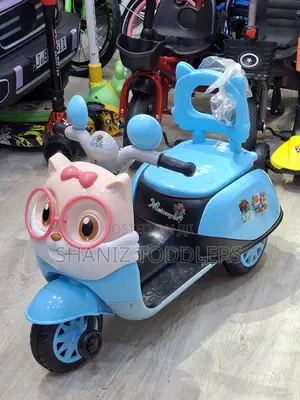 Kids Motorbike Ride on 3 Wheel With Seat Back Support