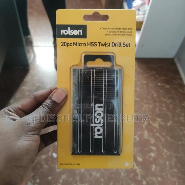 Rolson Micro Hss Drill Bits Set 20pcs Modelling Craft Precision Drill - thumbnail 3
