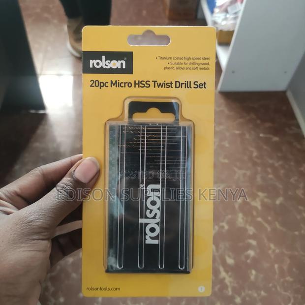 Rolson Micro Hss Drill Bits Set 20pcs Modelling Craft Precision Drill - thumbnail 4