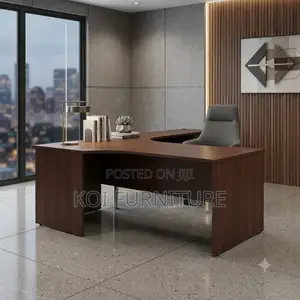 Office Desk; 1.4 Meters Office Curved Desk With Lock Drawers
