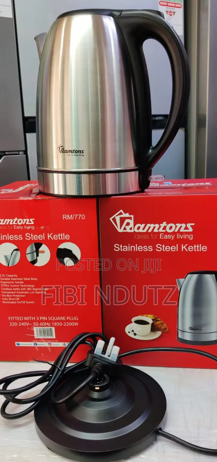Ramtons Kettle Stainless Steel 2.5l/Kettle