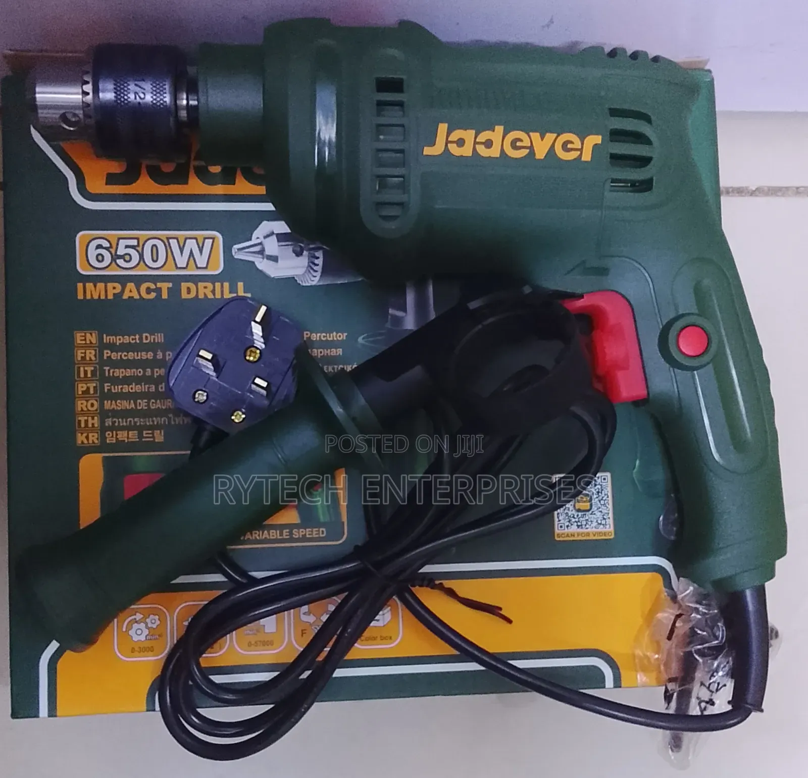 Jadever 650watts Electric Drill