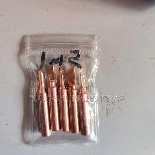 Solder Tips 5pcs Copper Soldering Iron Welding Station Tip - thumbnail 2