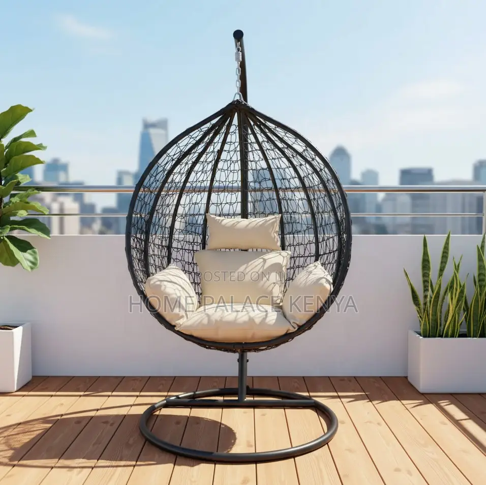 Hammock Swing: Hanging Nest Chair With Galvanized Iron Stand