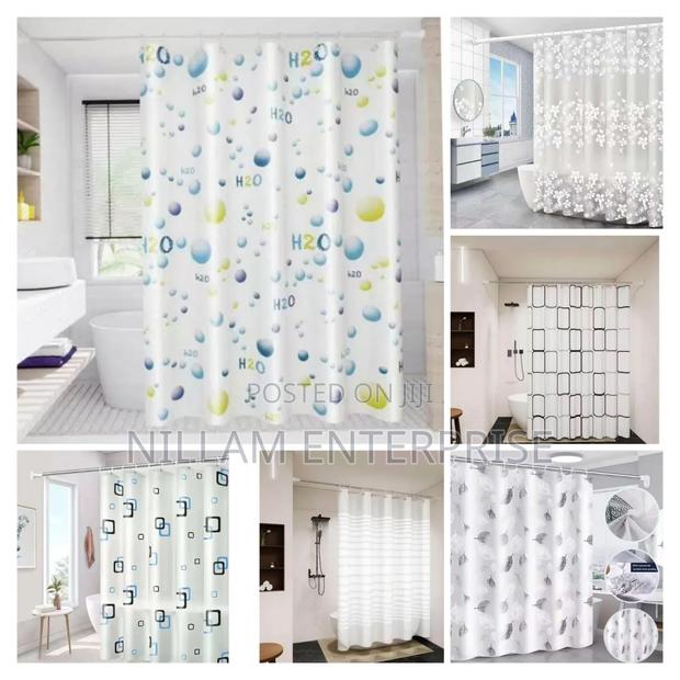 180*200cm Shower Curtains With Hooks - thumbnail 2
