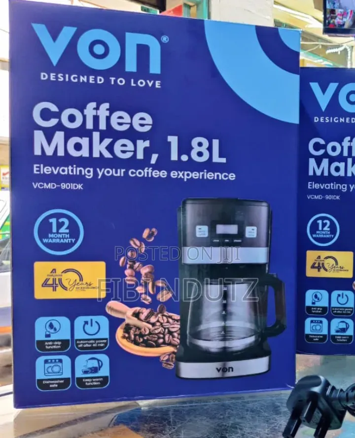 Von Coffee Maker Digital,Black/Von Coffee Maker