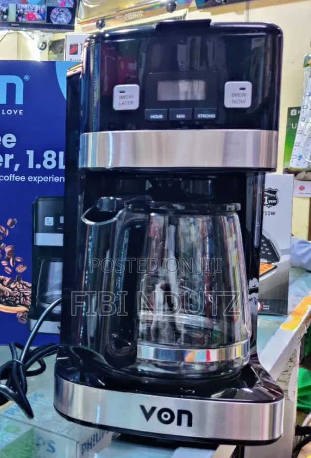 Von Coffee Maker Digital,Black/Von Coffee Maker