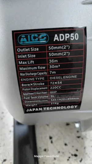 Aico 2" Diesel Adp50 Gasoline Waterpump
