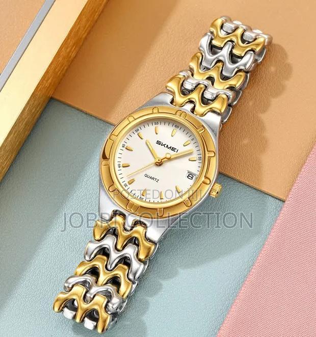 Skmei Ladies Sliver Gold Wrist Watch