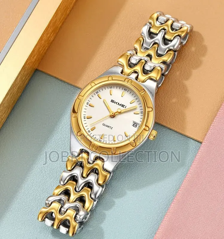 Skmei Ladies Sliver Gold Wrist Watch