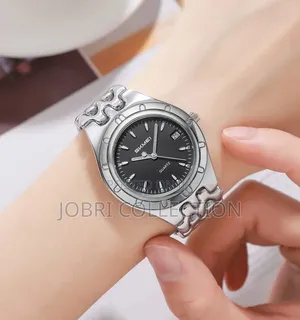 Black Face Skmei Ladies Sliver Watch