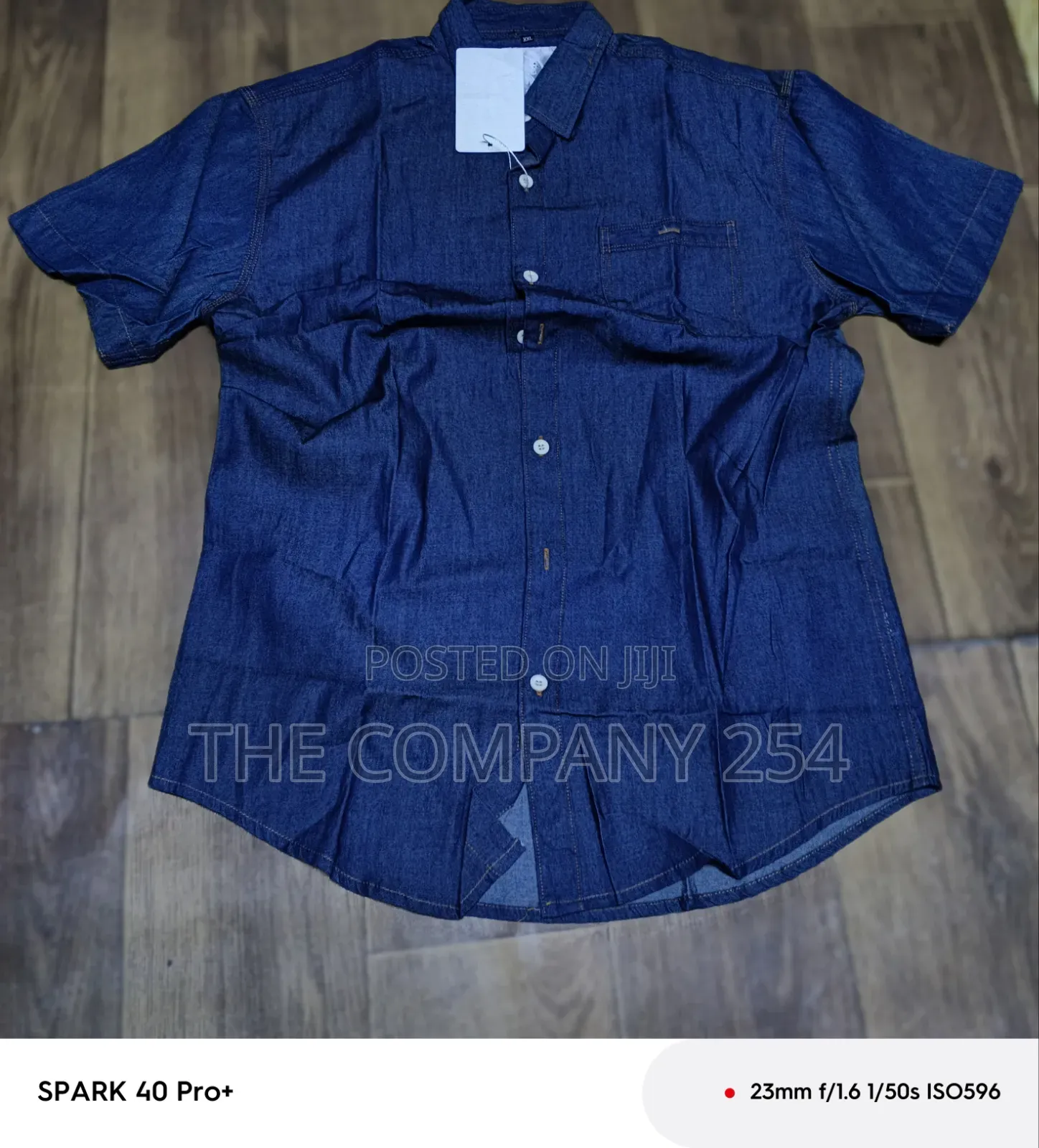Quality Casual Denim Short Sleeved Collar Jeans Shirts Available