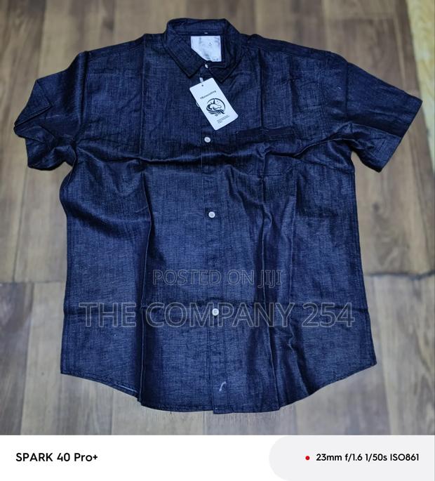 Quality Casual Denim Short Sleeved Collar Jeans Shirts Available - thumbnail 5