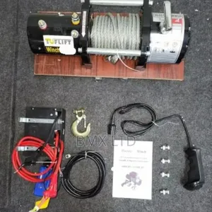 Industrial Grade 12000lb Electric Pulling Winch for Vehicle Recovery