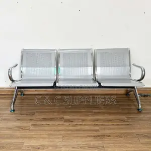 3-Seater Non Padded Metallic Bench